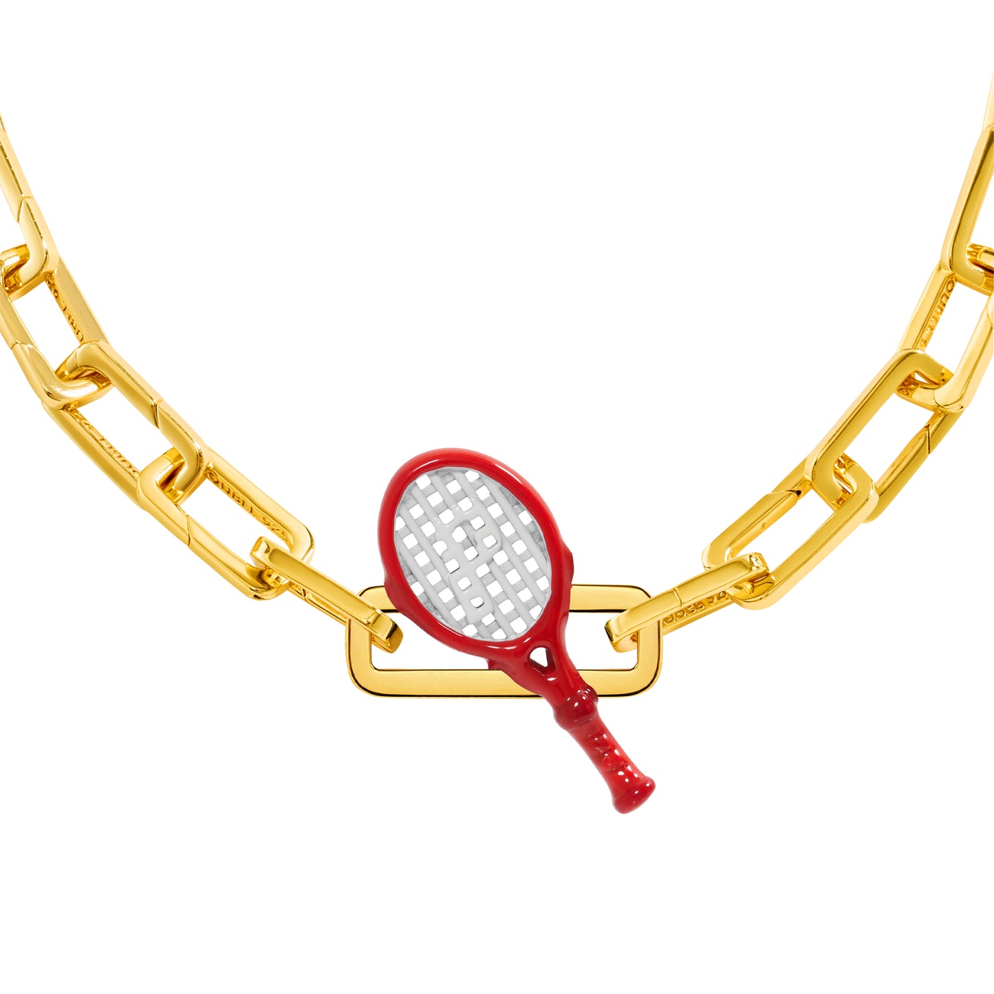 Tennis Racket Charm (Gold)