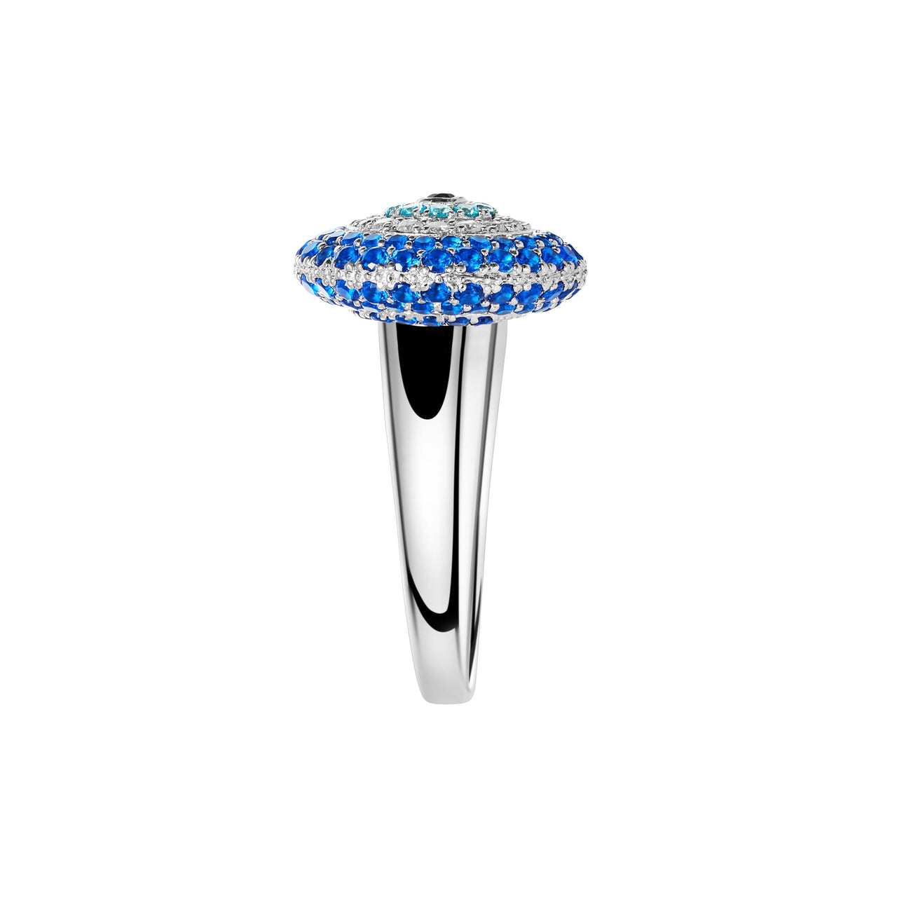 Evil Eye Stoneset Spacer Ring