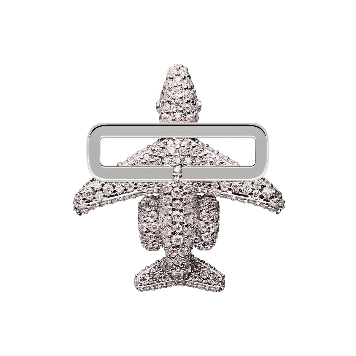 Bombardier™️ Jet Stoneset Charm