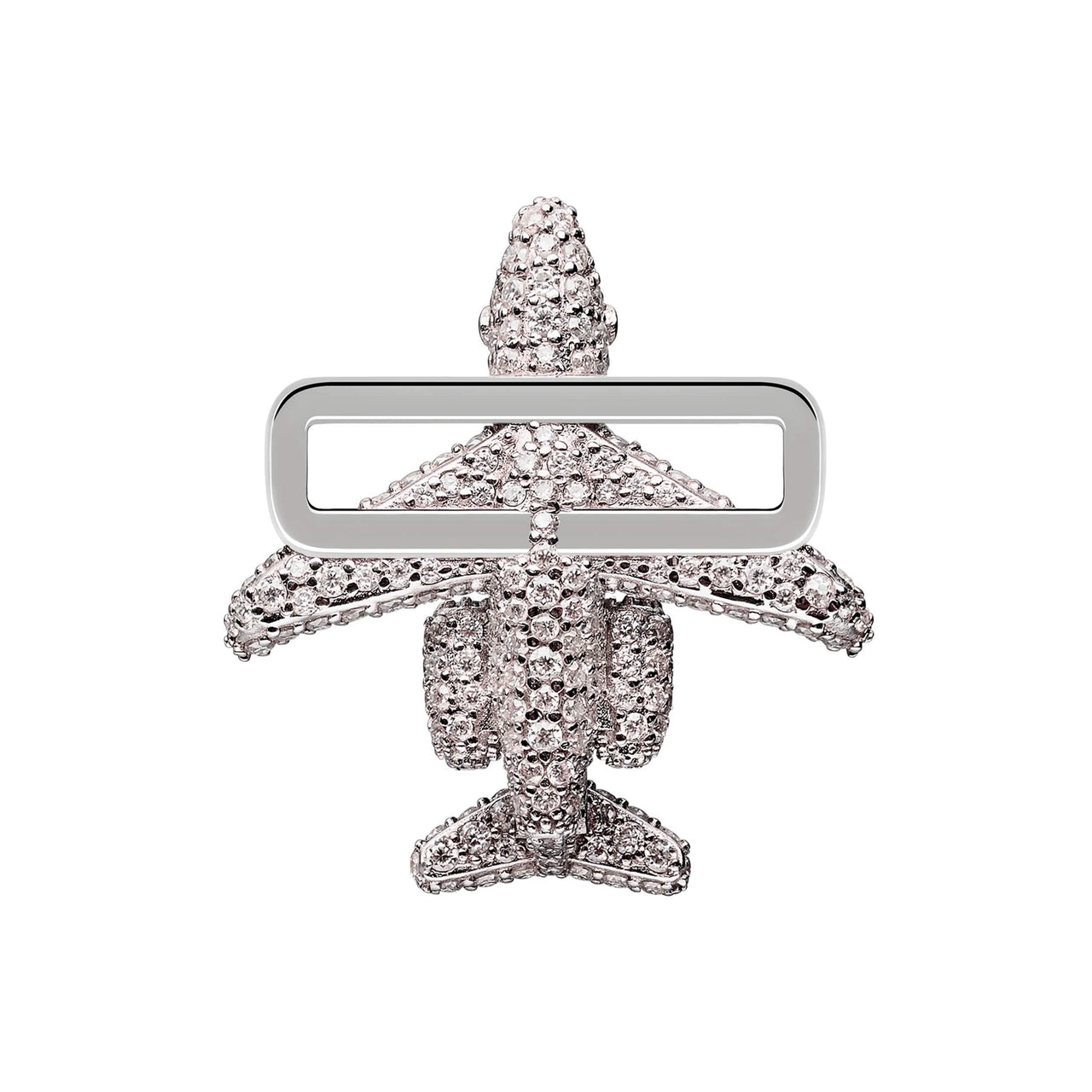 Bombardier™ Jet Stoneset Charm
