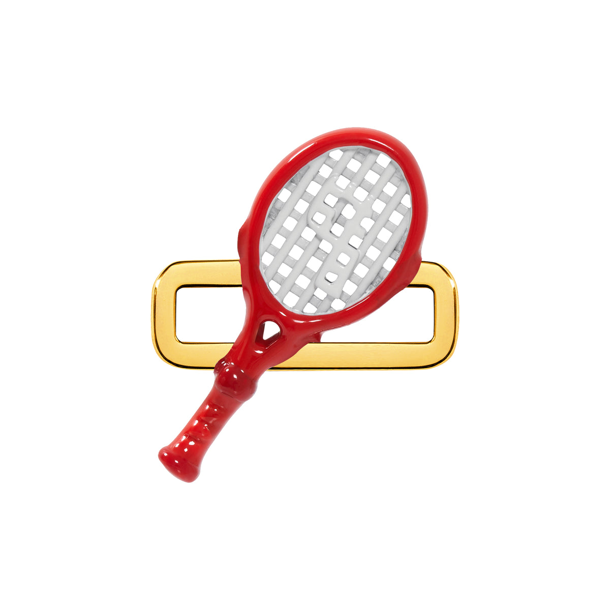 Tennis Racket Charm (Gold)