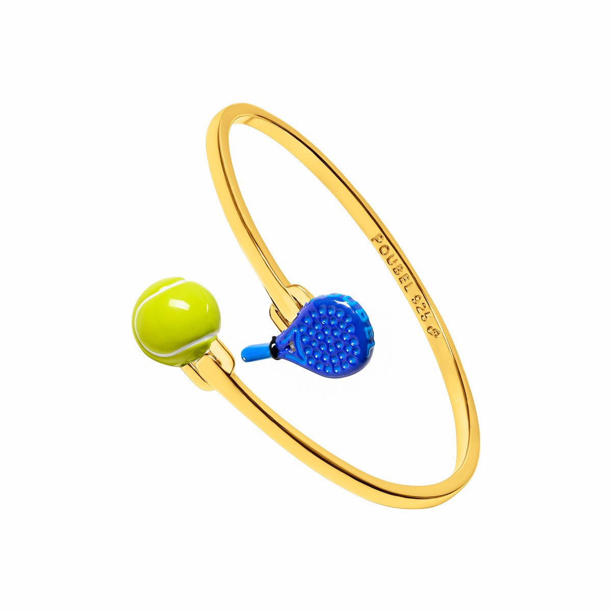 Padel & Tennis Ball Bangle (Gold)