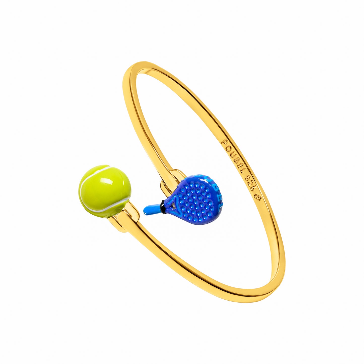 Padel & Tennis Ball Bangle (Gold)