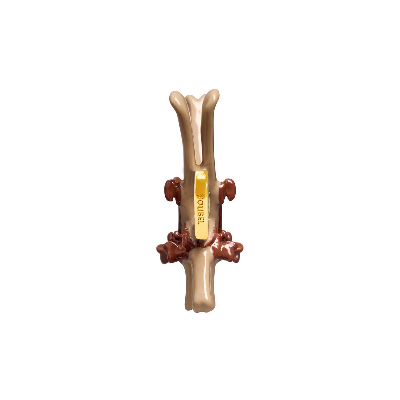 Beige Skis Charm (Gold)