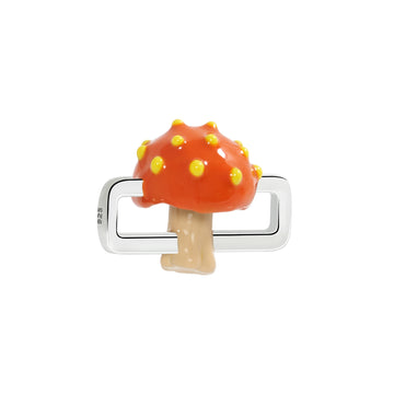 Orange Mushroom Charm