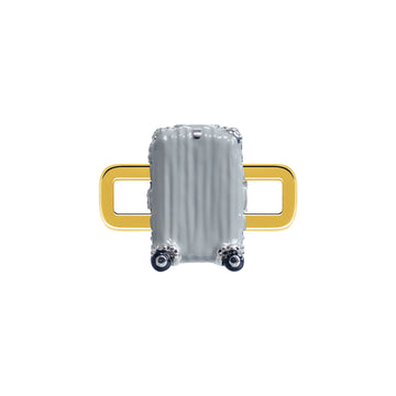 Suitcase Charm (Gold)