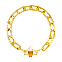 Ice Cream Charm (Gold)