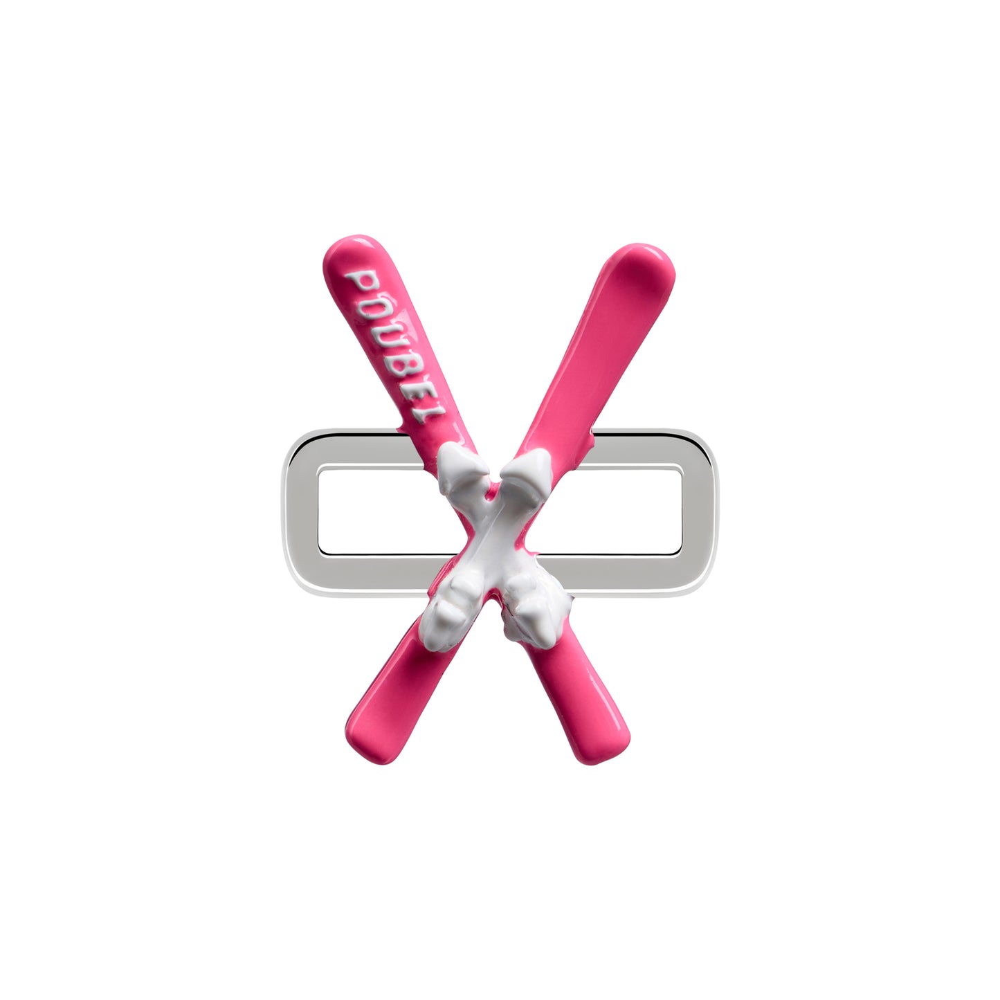 Pink Skis Charm