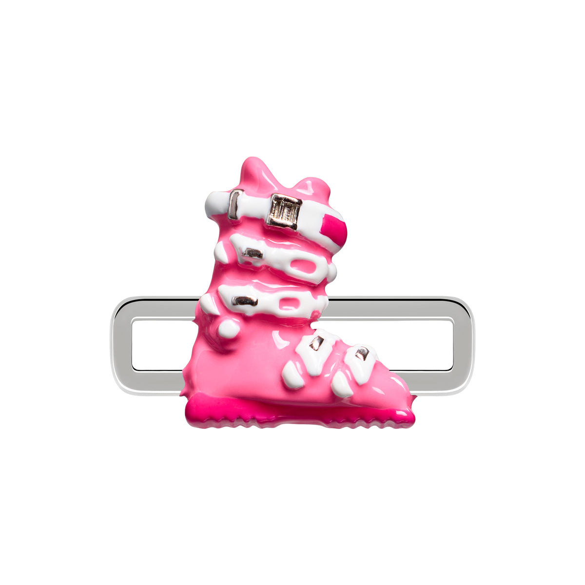 Pink Ski Boot Charm