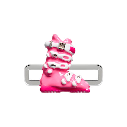 Pink Ski Boot Charm