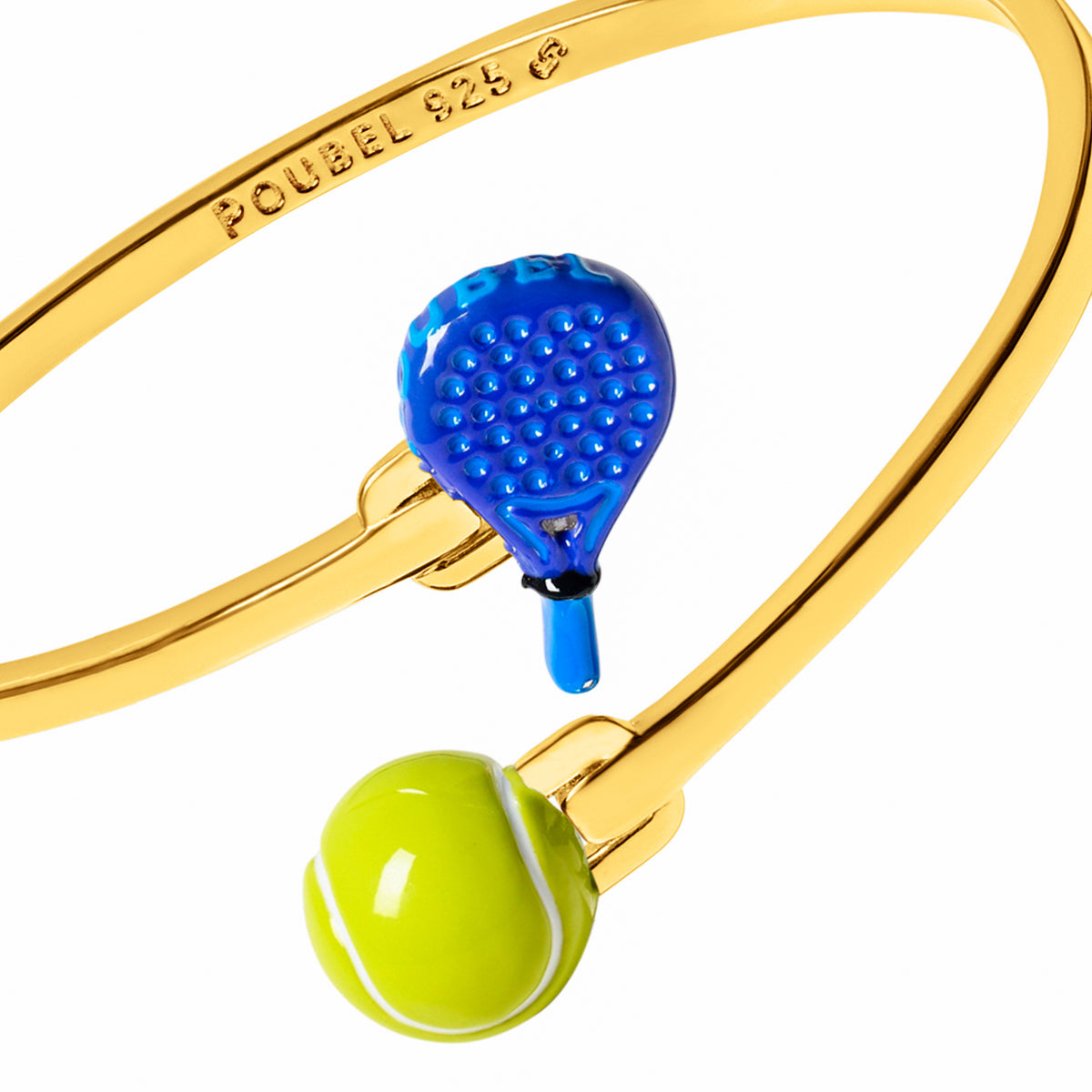 Padel & Tennis Ball Bangle (Gold)