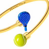 Padel & Tennis Ball Bangle (Gold)