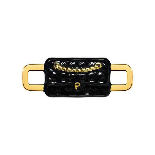 Quilted Bag Charm (Gold)