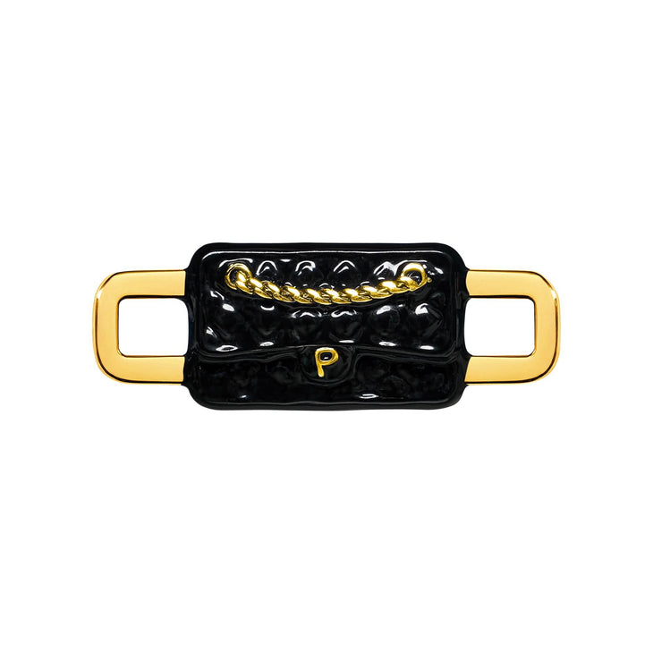 Quilted Bag Charm (Gold)
