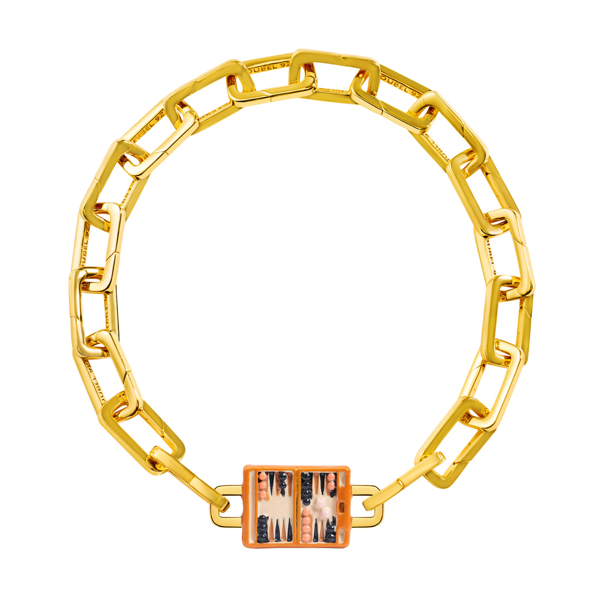 Backgammon Charm (Gold)