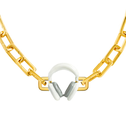 Headphones Charm (Gold)