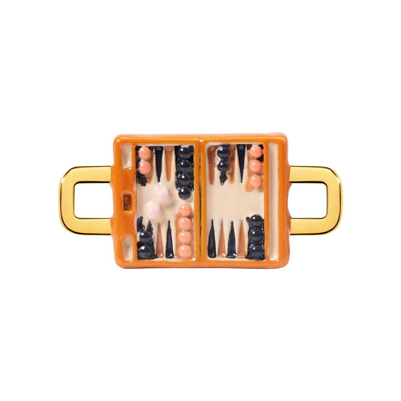 Backgammon Charm (Gold)