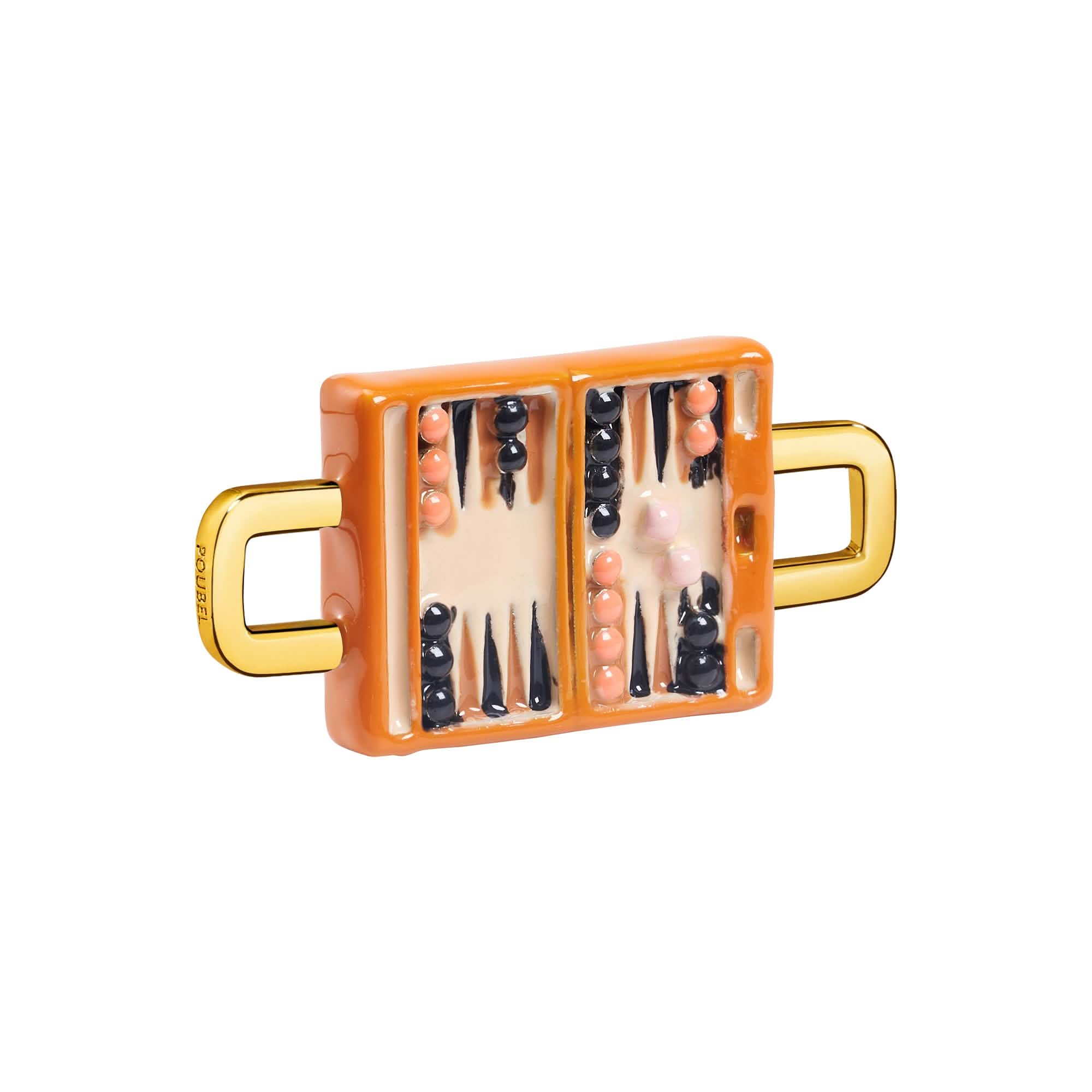 Backgammon Charm (Gold) – Poubel