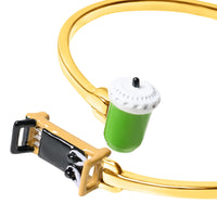 Iced Matcha & Reformer Bangle (Gold)