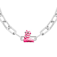 Pink Ski Boot Charm