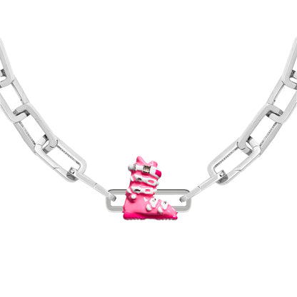 Pink Ski Boot Charm