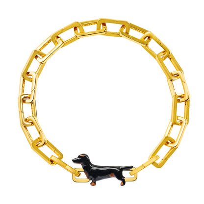 Dachshund Charm (Gold)