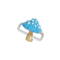 Blue Mushroom Charm