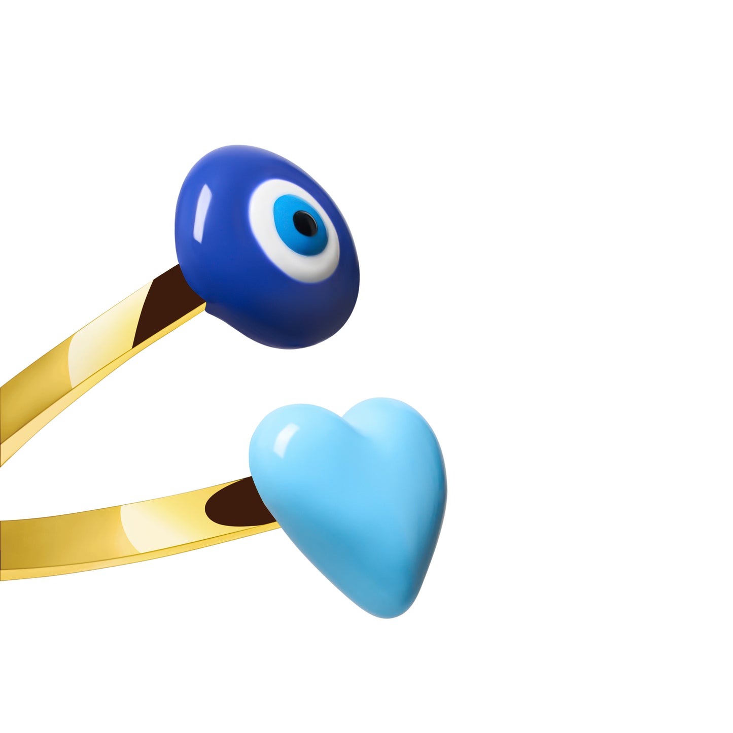 Evil Eye Wrap Ring (Gold)