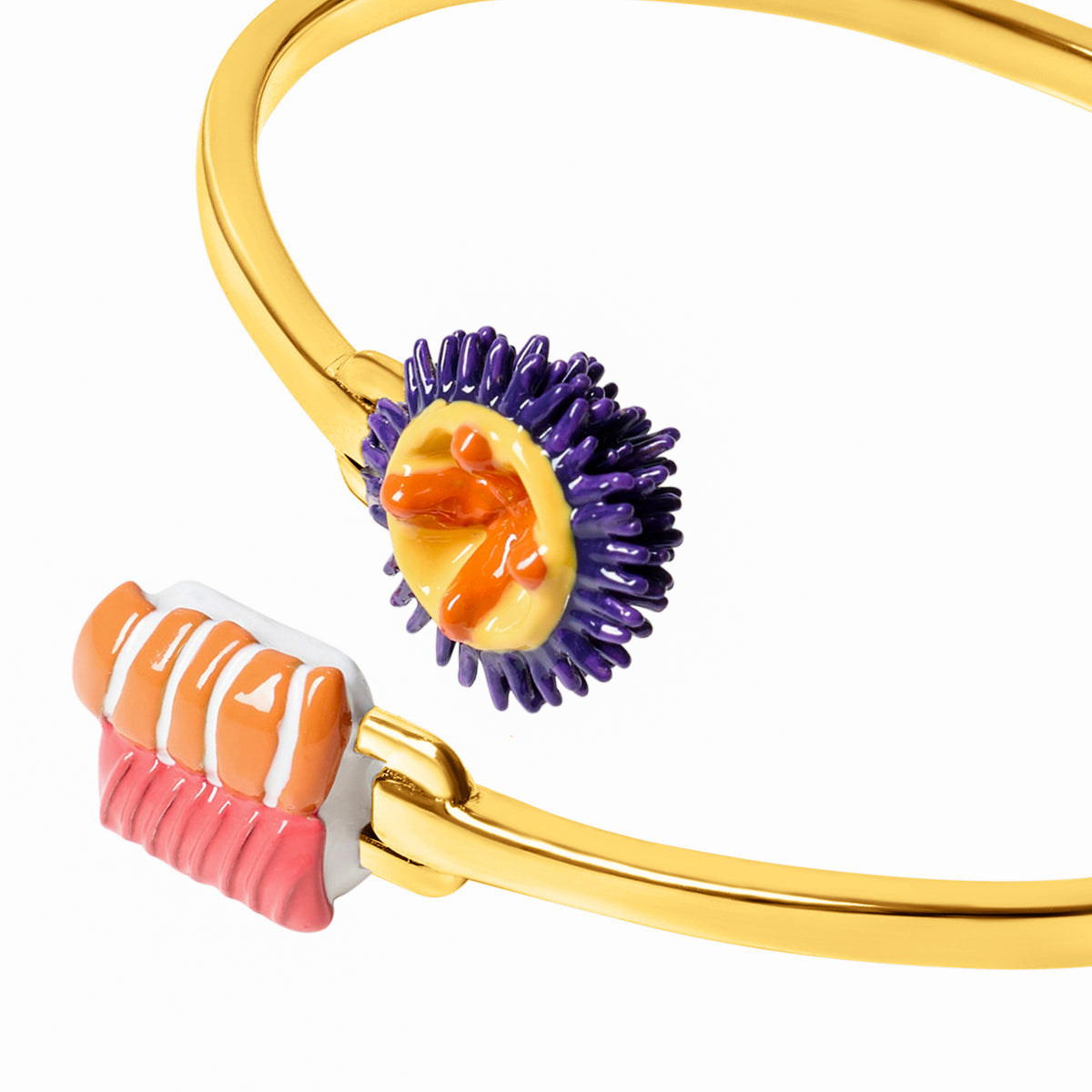 Sea Urchin & Sushi Bangle (Gold)
