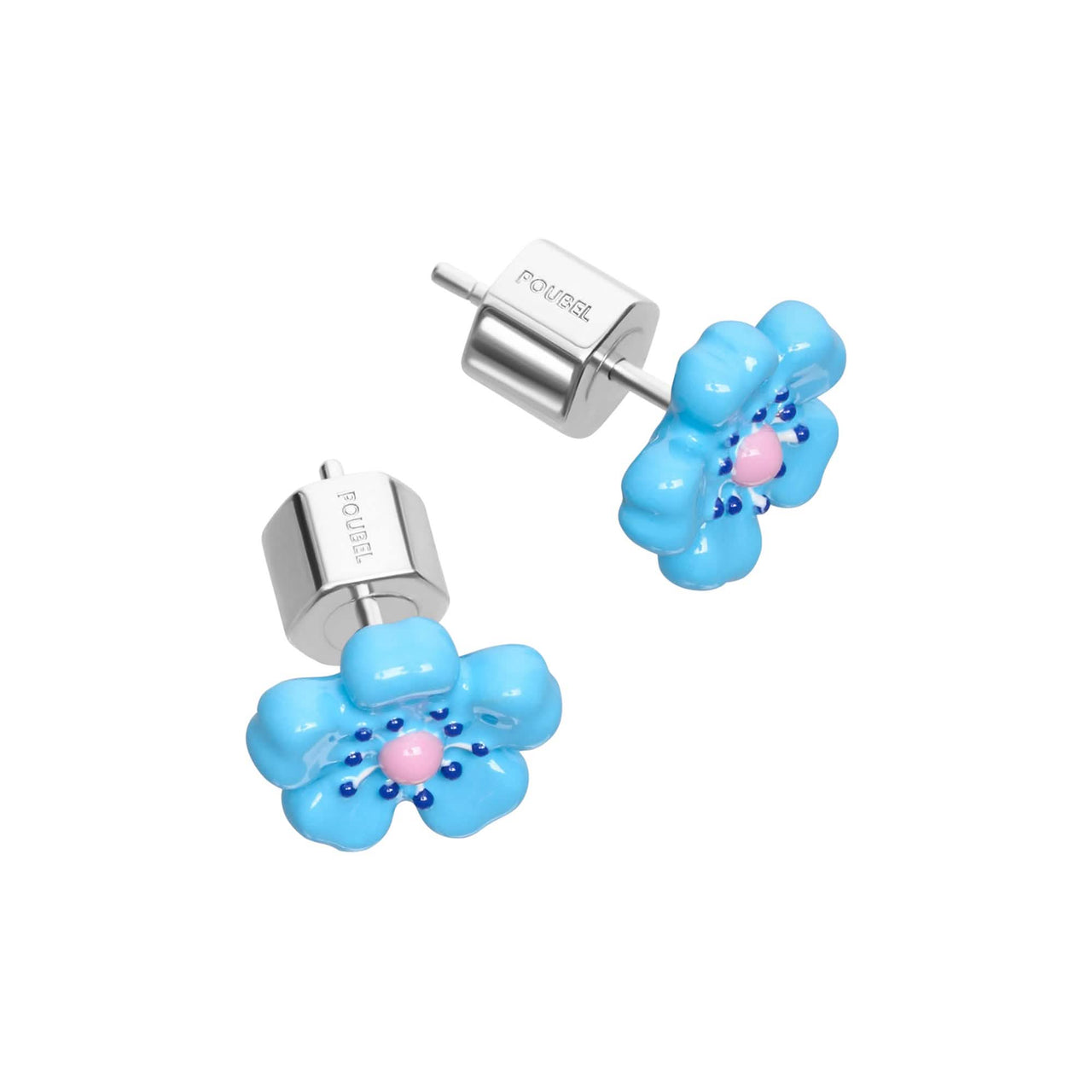 Fleur Bleue Studs