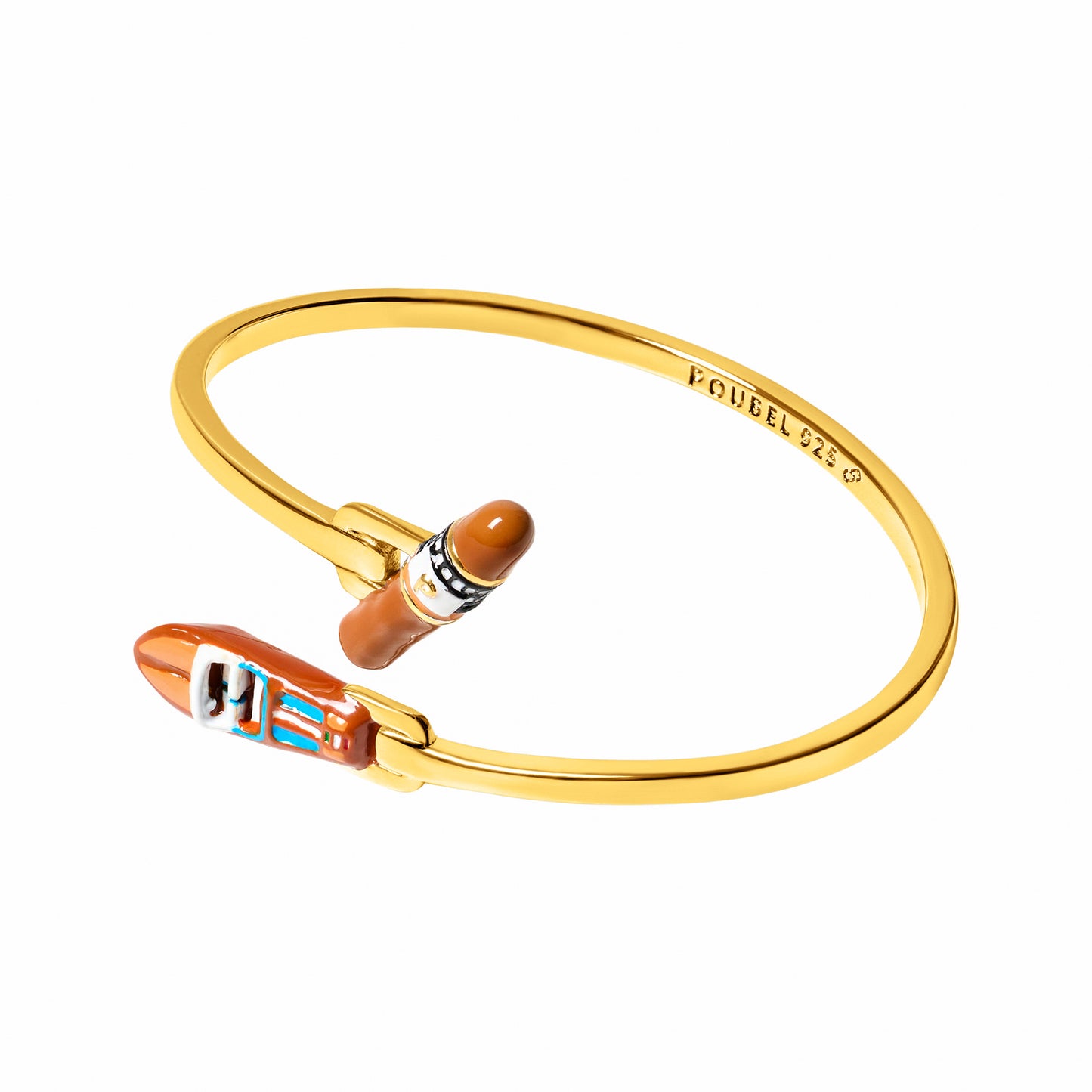 Cigar & Bateau Bangle (Gold)