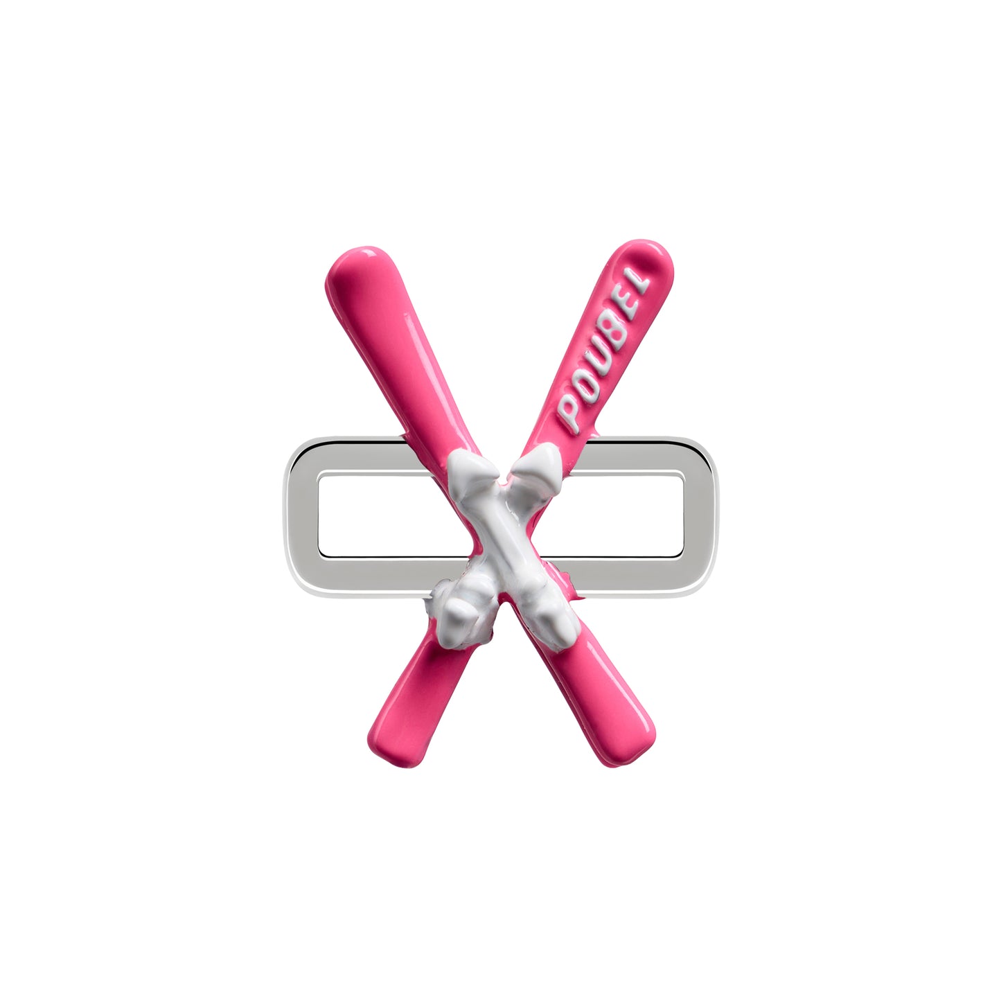 Pink Skis Charm