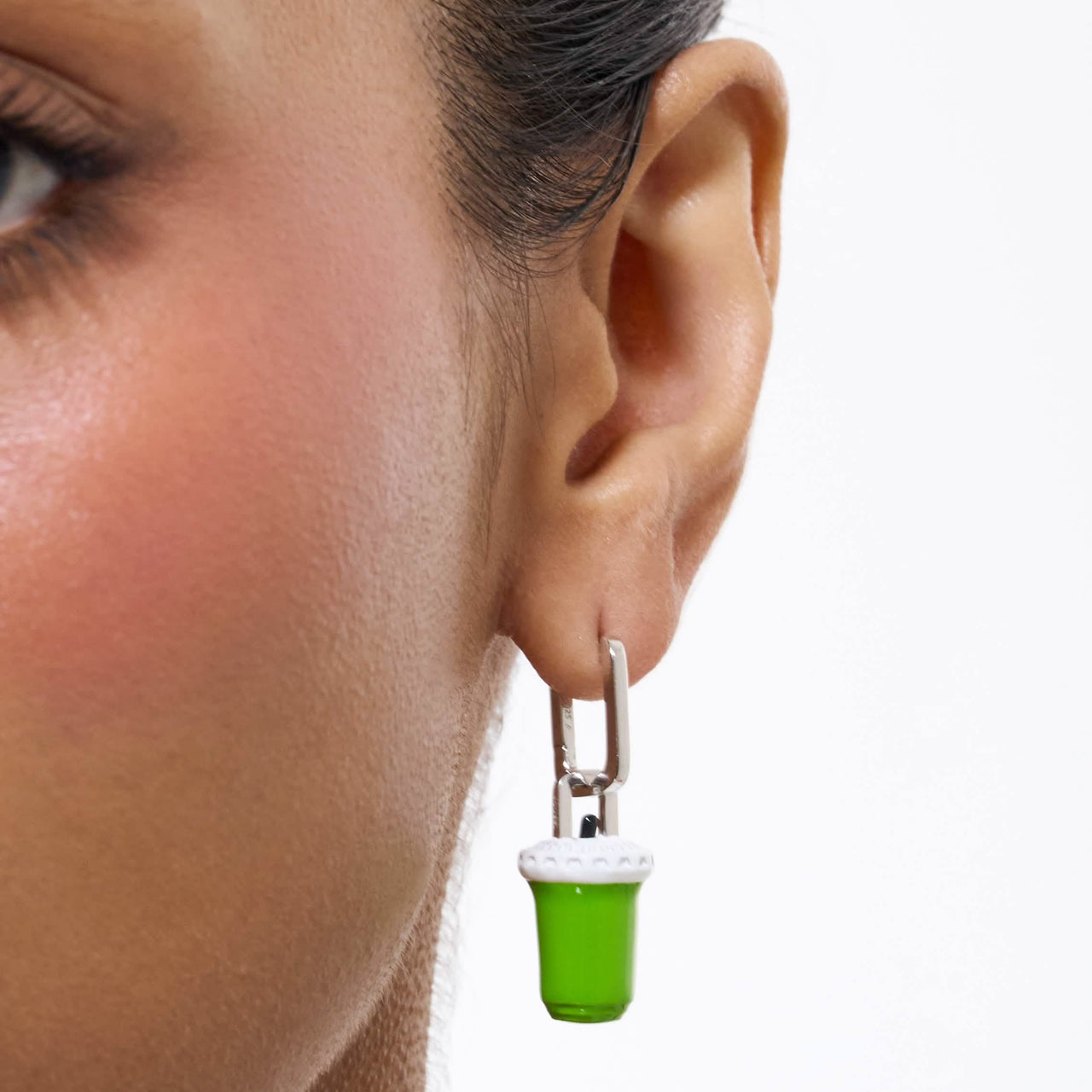 Iced Matcha Pendant Earrings