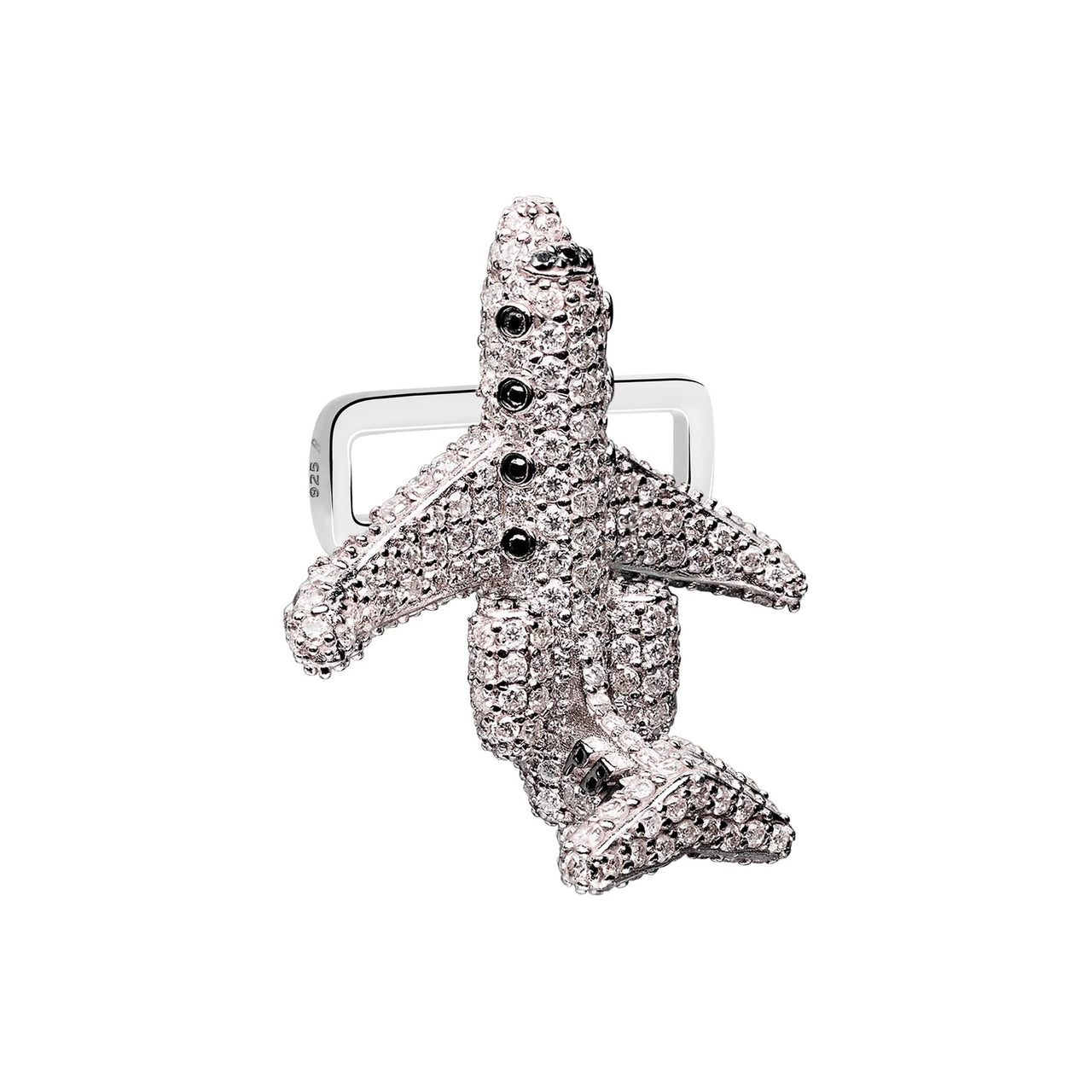 Bombardier™ Jet Stoneset Charm
