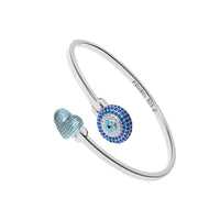 Evil Eye Stoneset Bangle