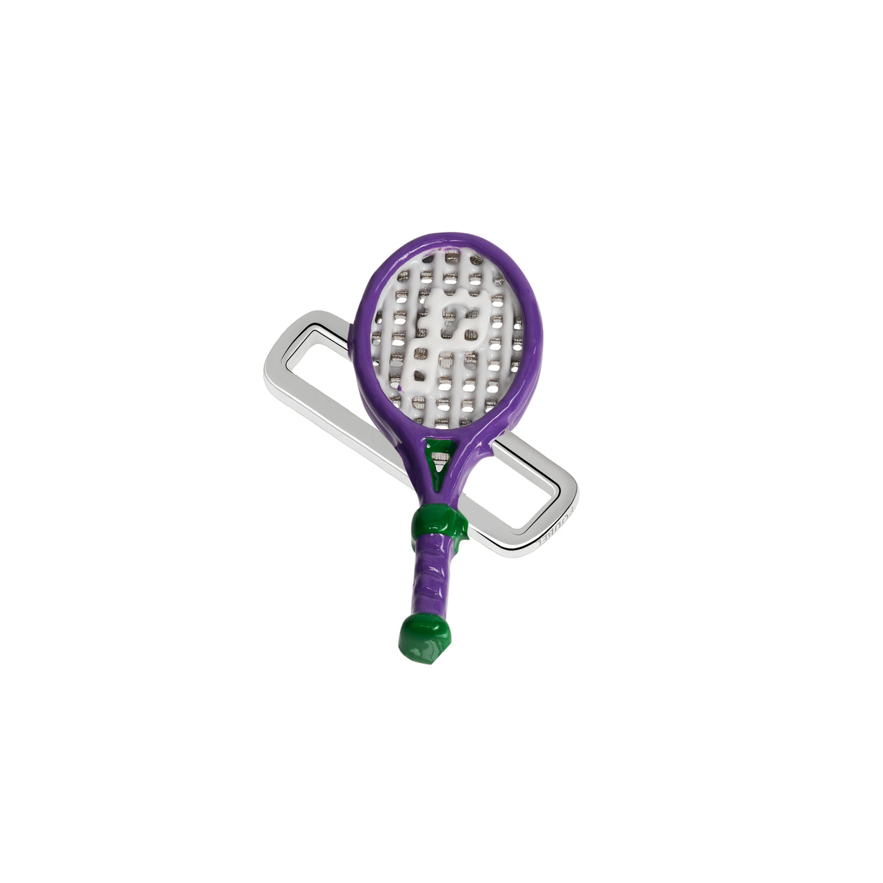 Purple Tennis Racket Charm