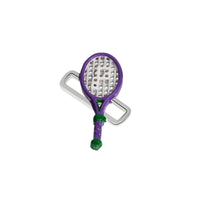Purple Tennis Racket Charm