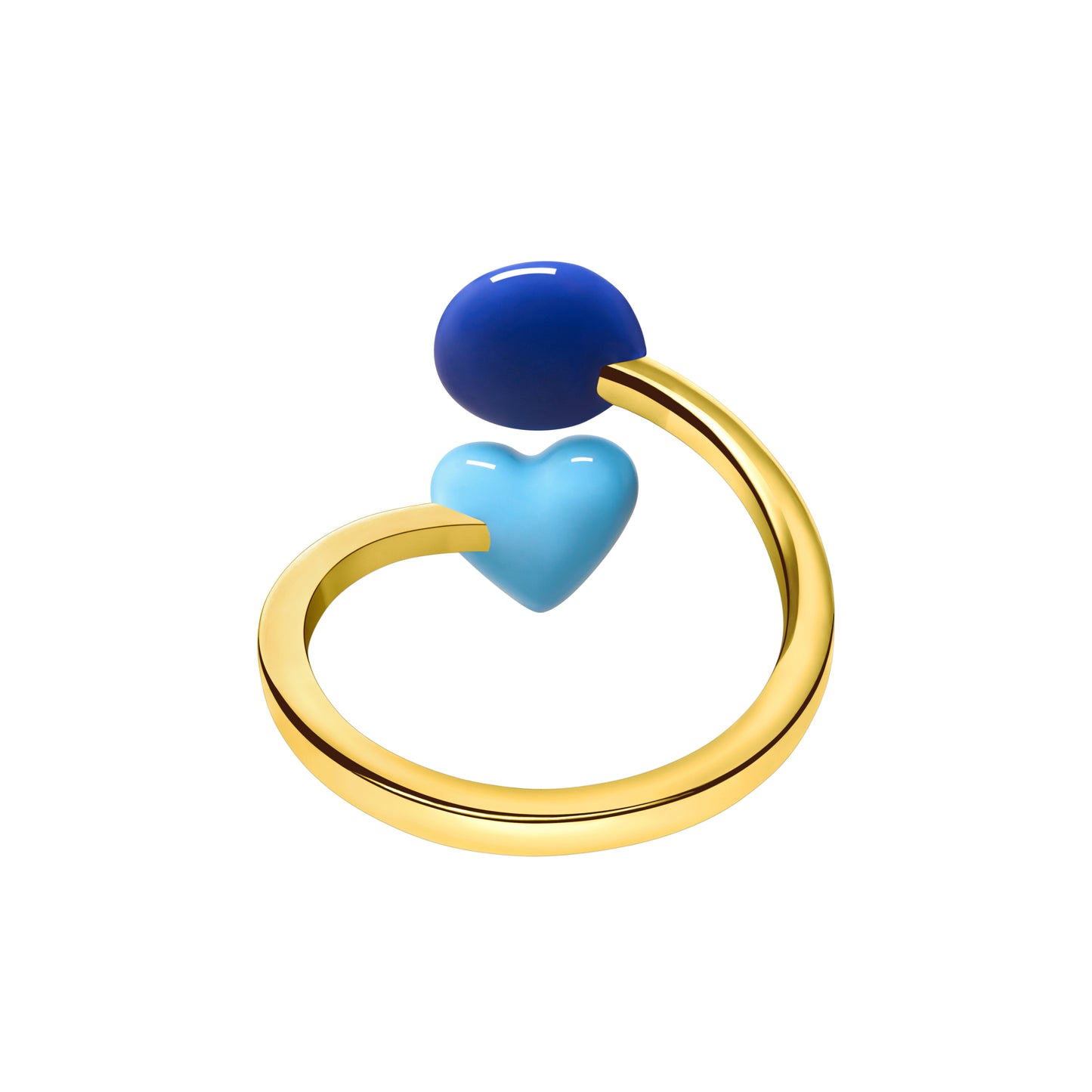 Evil Eye Wrap Ring (Gold)