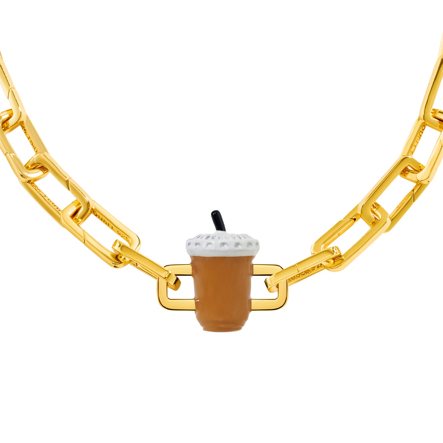 Iced Coffee Charm (Gold)