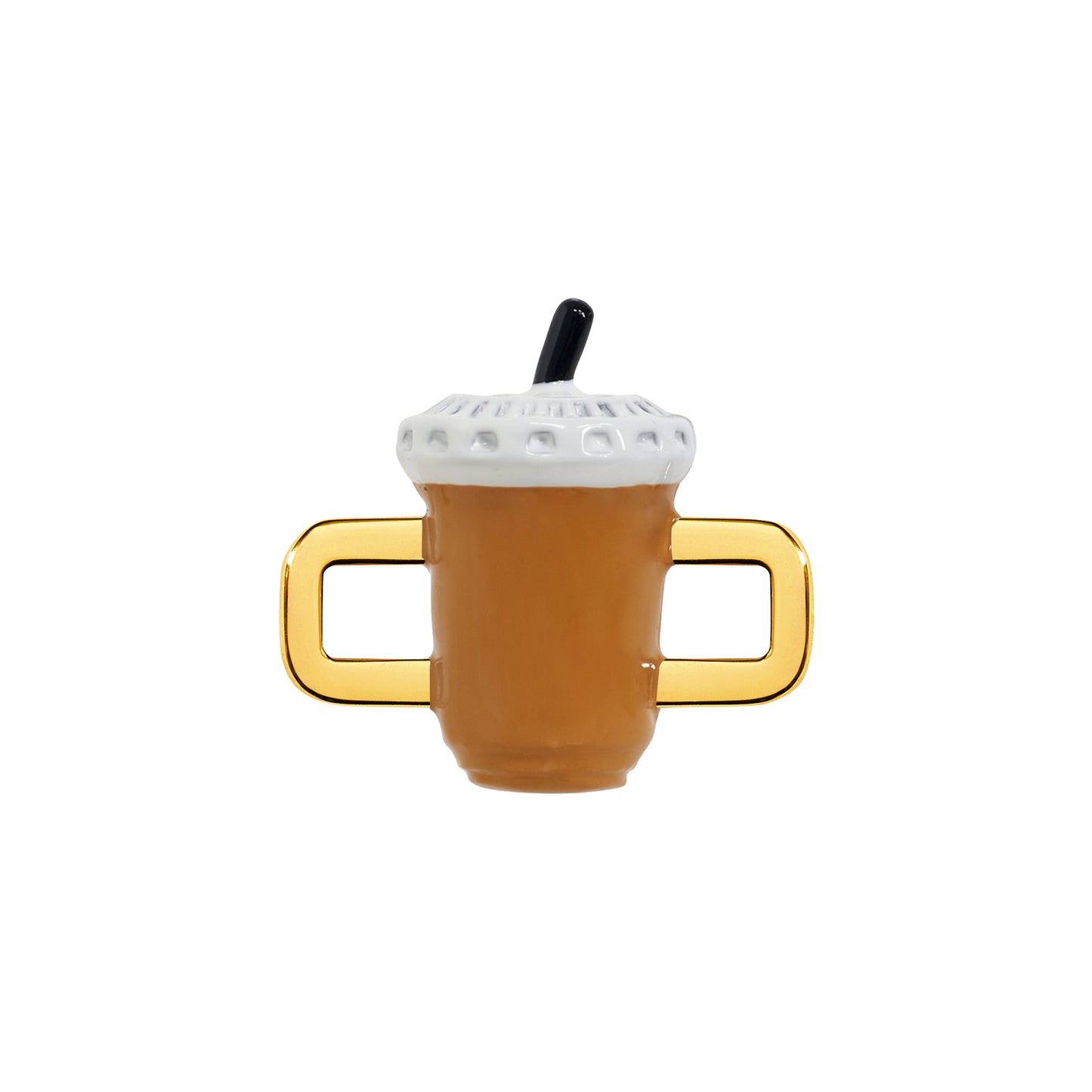 Iced Coffee Charm (Gold)