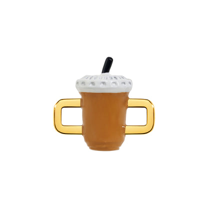 Iced Coffee Charm (Gold)