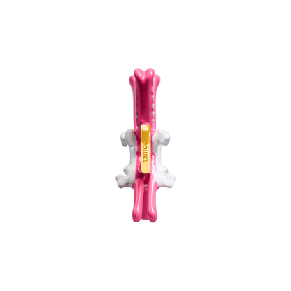 Pink Skis Charm (Gold)