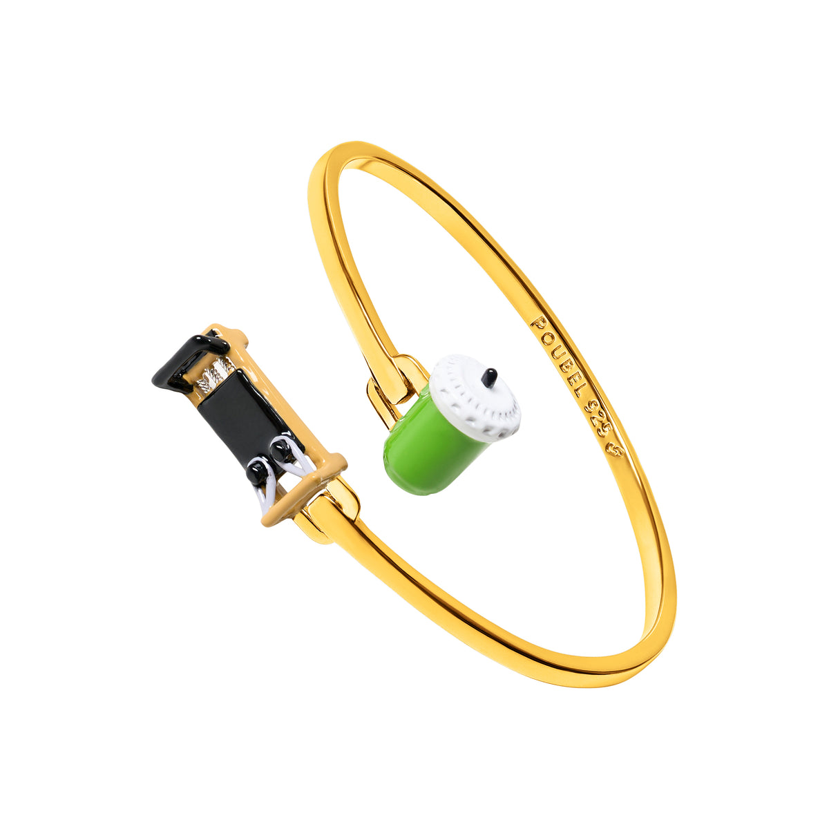 Iced Matcha & Reformer Bangle (Gold)