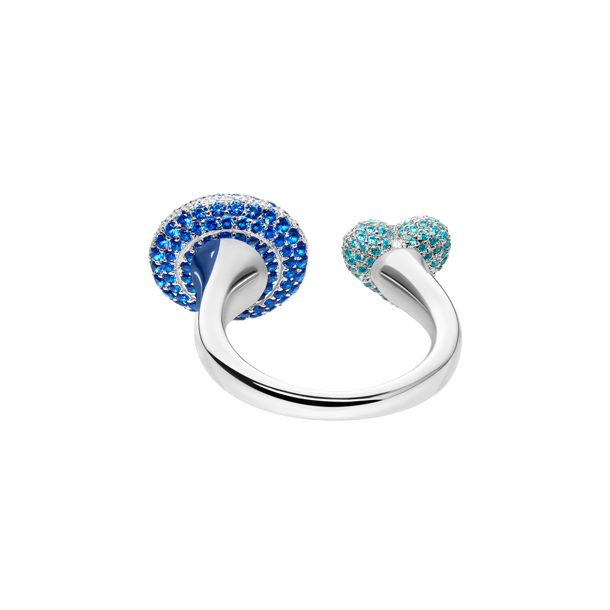 Evil Eye Stoneset Spacer Ring