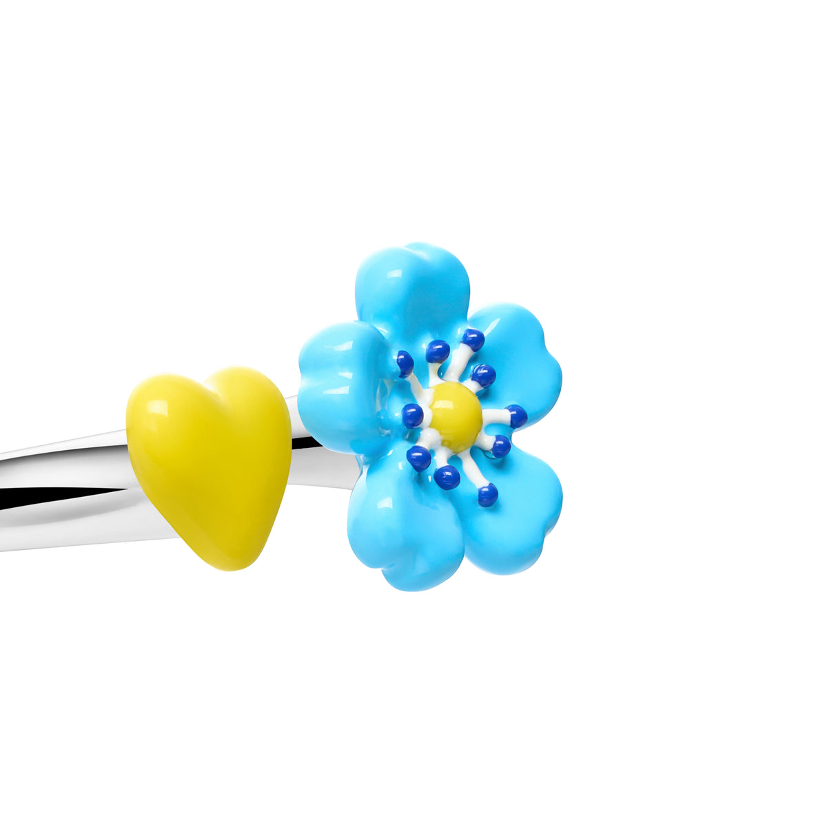 Fleur Bleue Spacer Ring