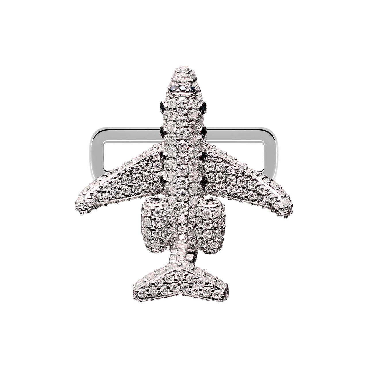 Bombardier™ Jet Stoneset Charm