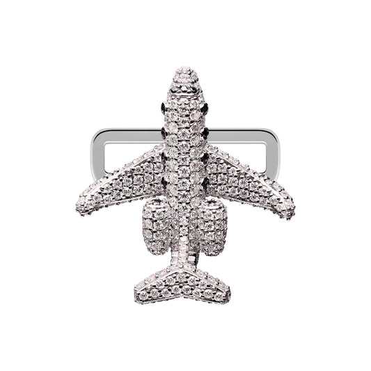 Bombardier™ Jet Stoneset Charm