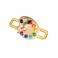 Paint Palette Charm (Gold)