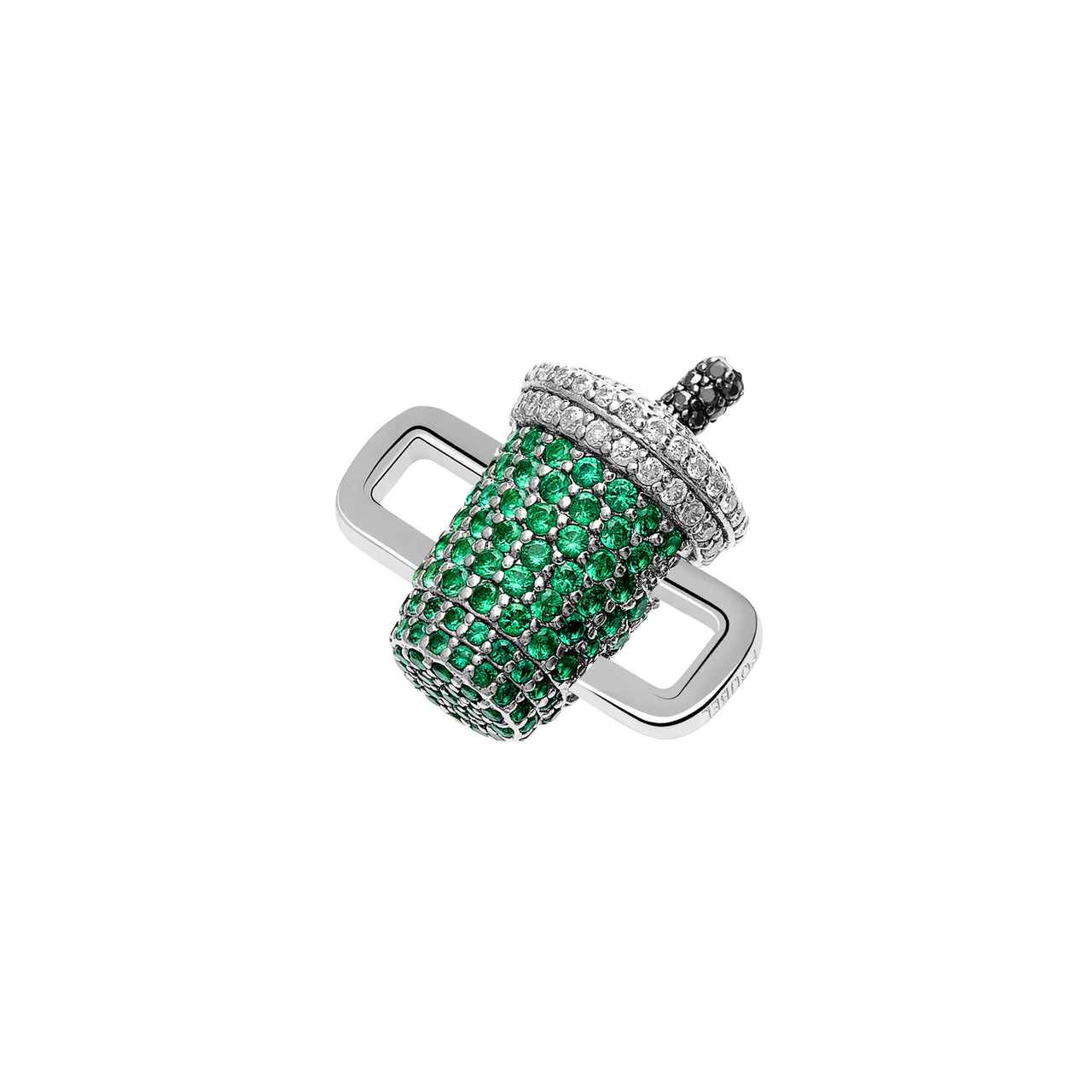 Iced Matcha Stoneset Charm