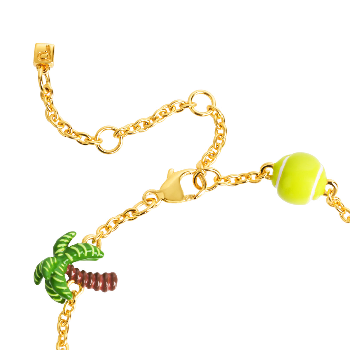 Riviera Mini Charm Bracelet (Gold)